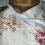 Cream floral embroidered  Oriental dress size medium occasion wedding holiday Postage included Image 9