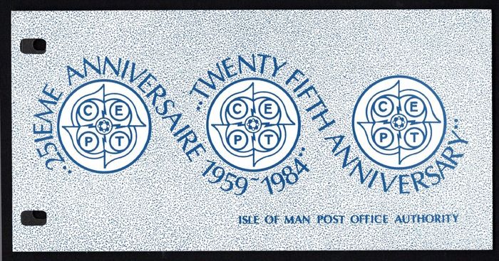 1984 Isle of Man Europa 25th Anniversary Logo Commemorative Stamp Presentation Pack