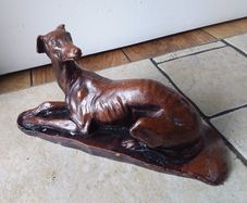 Vintage Sculpture of A Greyhound