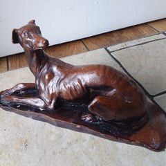 Vintage Sculpture of A Greyhound