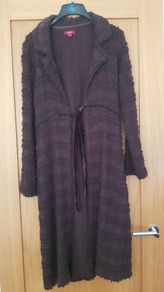 Monsoon Coatigan - Brown - Size 14