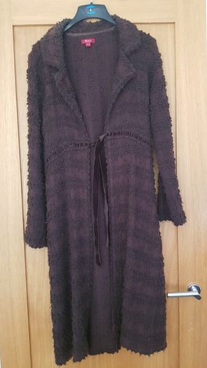 Monsoon Coatigan - Brown - Size 14