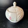 Irish Parian Donegal China Lidded Sugar Bowl "Rose" Image 2