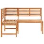 Garden Corner Bench 140 cm Solid Acacia Wood Image 3