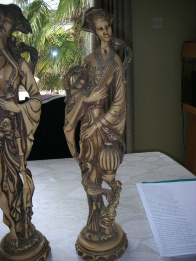 Pair of very large Chinese figures Asian/Oriental Antique Chinese Statues