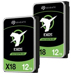 Seagate Exos X18 24TB (2 x 12TB) 7200 RPM SATA 6Gb/s 3.5" Enterprise Hard Drive