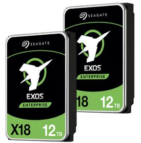 Seagate Exos X18 24TB (2 x 12TB) 7200 RPM SATA 6Gb/s 3.5" Enterprise Hard Drive