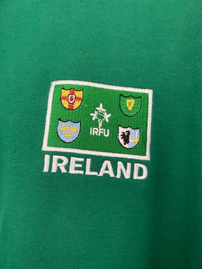 Men's Rugby World Cup 2011 Jersey Green Heavy Cotton - Size L - Long Sleeve