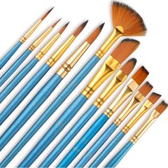 12PCS Artist Paint Brush Set for Kids and Adults - Acrylic Paint Brush for Watercolor Oil Painting Perfect for Professionals and Beginners (FREE POSTAGE)