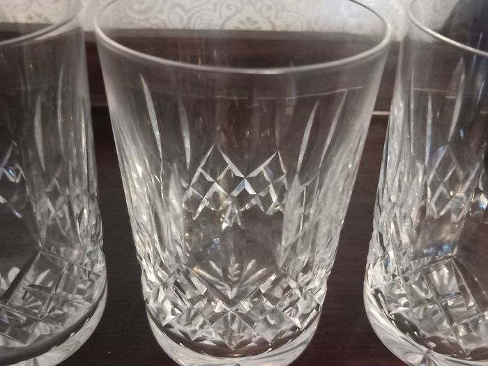 Waterford whiskey tumblers.
