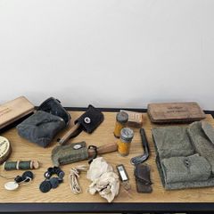 Original Swiss Army Military Issued Maintenance Cleaning Kit from 1950s Collectable Militaria