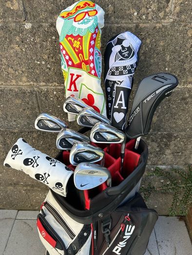 Full set of golf clubs