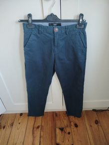 Navy chinos age 11
