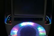 Singing Machine Bluetooth Water Fall Effect Light Show Karaoke Machine - White.