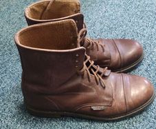 Aigle tan leather ladies boots