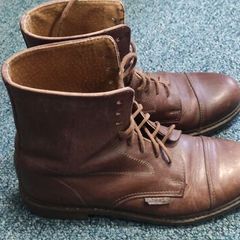 Aigle tan leather ladies boots