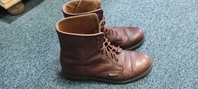 Aigle tan leather ladies boots