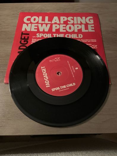 Fad Gadget - Collapsing New People 7" Vinyl 1983 MUTE 7 MUTE 30