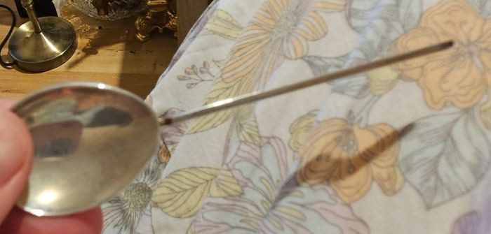 Vintage WR.SP Silver Plated Spoon Unusual Design Collectible
