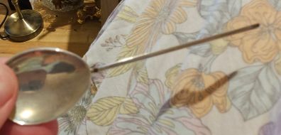 Vintage WR.SP Silver Plated Spoon Unusual Design Collectible
