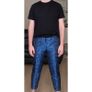 Asos design tapered crop smart trousers in blue paisley Image 2