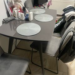 house items for sale table&chairs mirror and fridge freezer