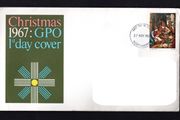 1967 Great Britain 3d (The Adoration of the Shepherds (school of Seville)) Christmas Commemorate Stamp Addressed First Day Cover (FDC)