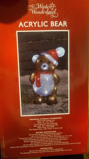 Christmas bundle - Santa figure, bear ornament big snowflake etc.