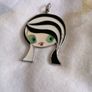 pendant of girls face. Image 4