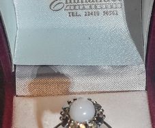 Beautiful sterling silver ring with moonstone