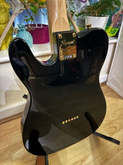 guitar Squier tele 40th anniversary gold, black