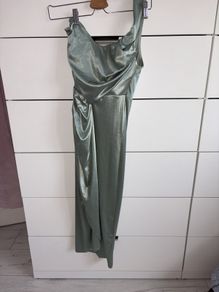 One shoulder ruched Midi dress