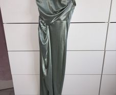 One shoulder ruched Midi dress