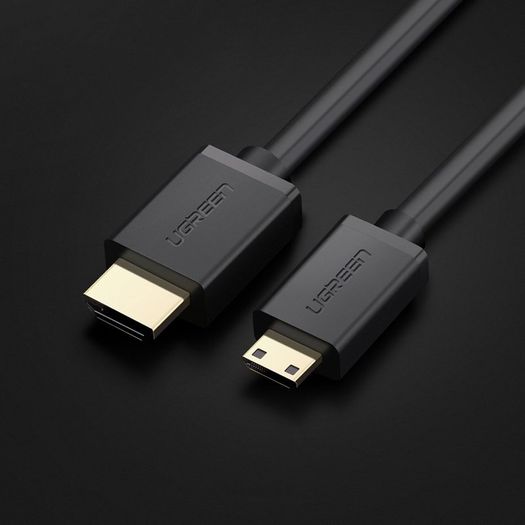 Ugreen Premium 1.5M Mini HDMI (Male) to HDMI (Male) 3D/UHD 4K@60Hz Bi-Directional Cable (Gold-Plated) (Brand New/Warranty)