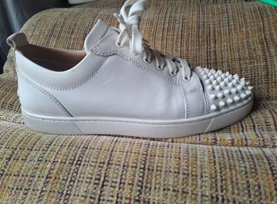 Christian Louboutin White Spike Mens Size 8.5