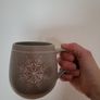 Winter ceramic mug with snowflake NEW Image 2