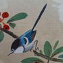 Vintage East Asian Silk Handpainted Painting Image 3