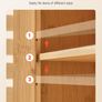 Bathroom Wall Cabinet 2 Doors and Adjustable Shelf Toilet Storage Medicine Cabinet Image 5