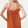 Zara orange gingham midi summer dress Image 3