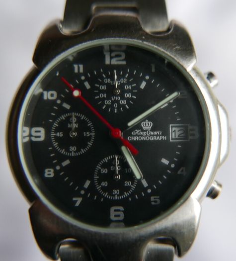 King QUARTZ CHRONOGRAPH Stainless Steel-atm Water Resistant Watch