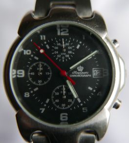 King QUARTZ CHRONOGRAPH Stainless Steel-atm Water Resistant Watch