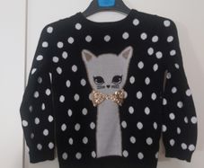 Girls Cat Jumper