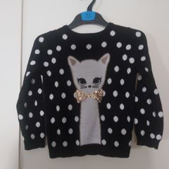 Girls Cat Jumper