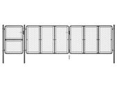 Garden Gate Steel 125x495 cm Anthracite