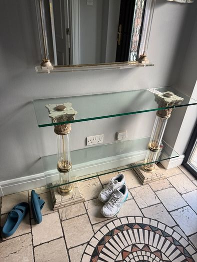 Glass Table / Mirror Set