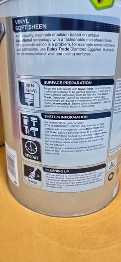 5 ltr Dulux paint Antique White