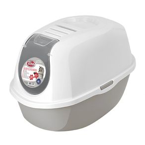 Pet Nova Cat Litter Box 54cm Grey Activated Carbon Filter