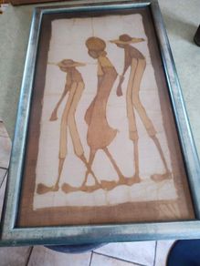 Vintage  African Art ON BOARD