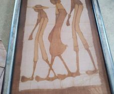 Vintage  African Art ON BOARD