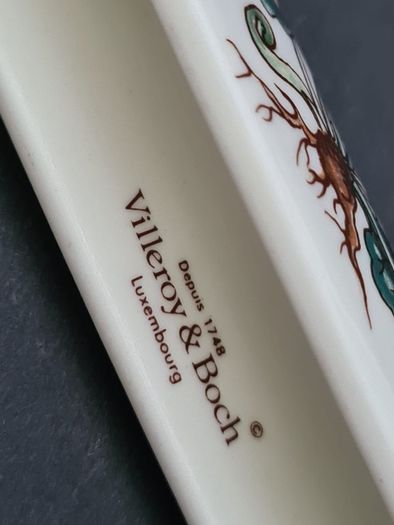 Vintage Villeroy & Boch porcelain knife rest, circa 1980s